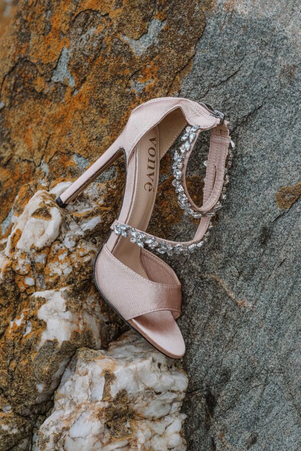 mauve bridal shoes